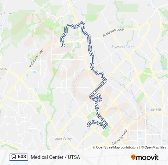 603 Route: Schedules, Stops & Maps - Utsa Loop 1604 Campus (1st Stop)‎→ ...