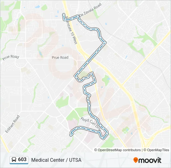 603 Bus Line Map