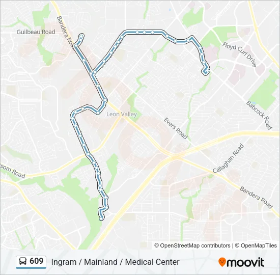 609 Bus Line Map