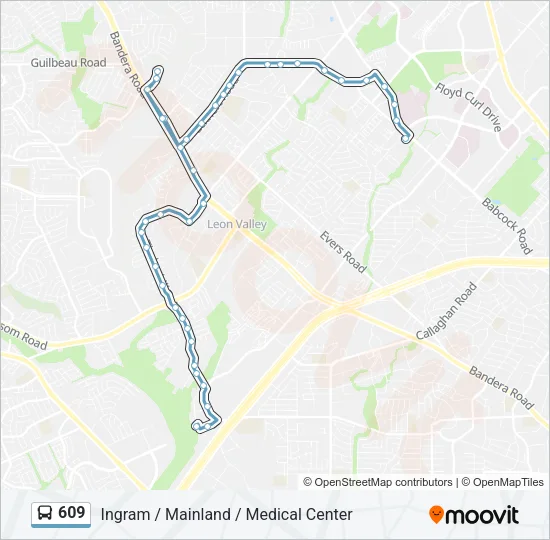 609 Bus Line Map
