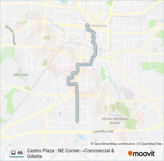 46 Bus Line Map