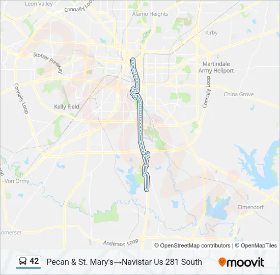 42 Bus Line Map
