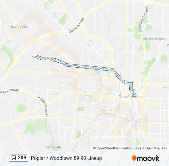 289 Bus Line Map