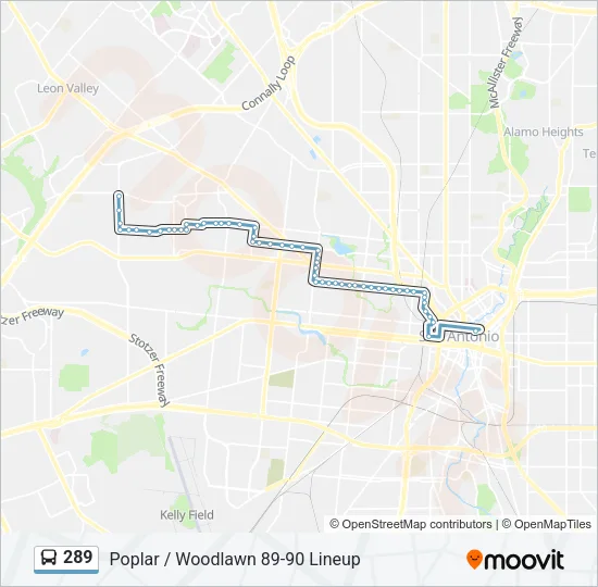 289 Bus Line Map