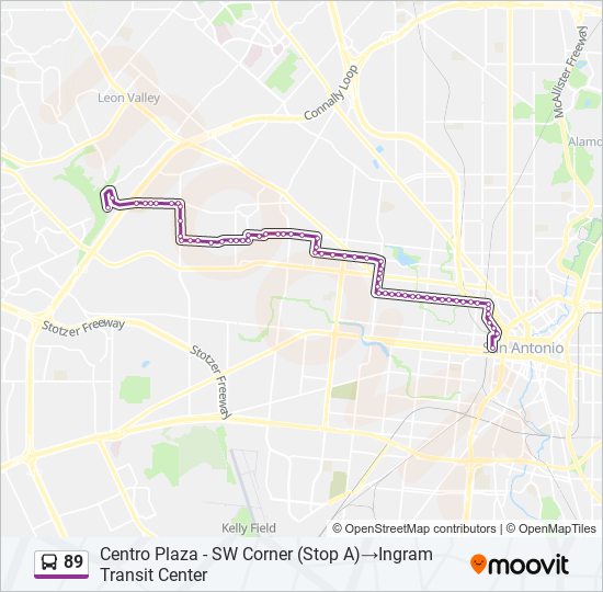 89 bus Line Map