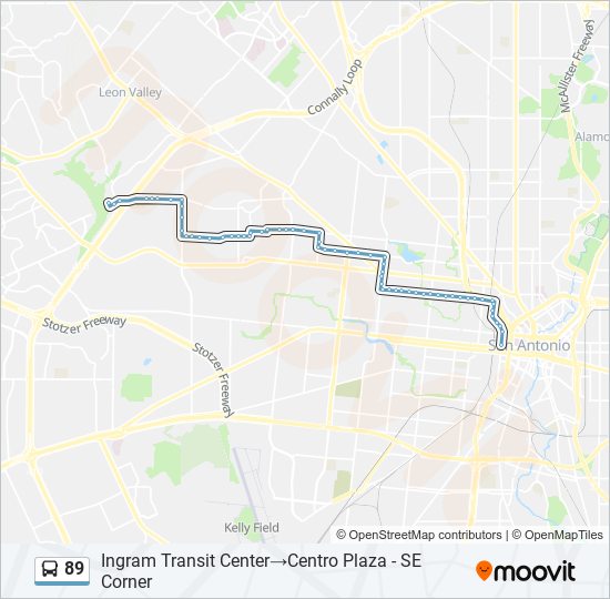 89 bus Line Map