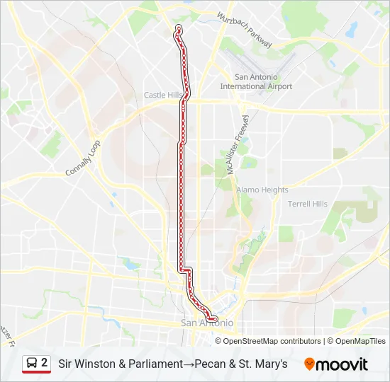 2 Bus Line Map