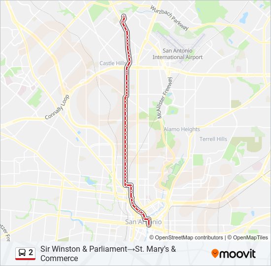 Mapa de 2 de autobús