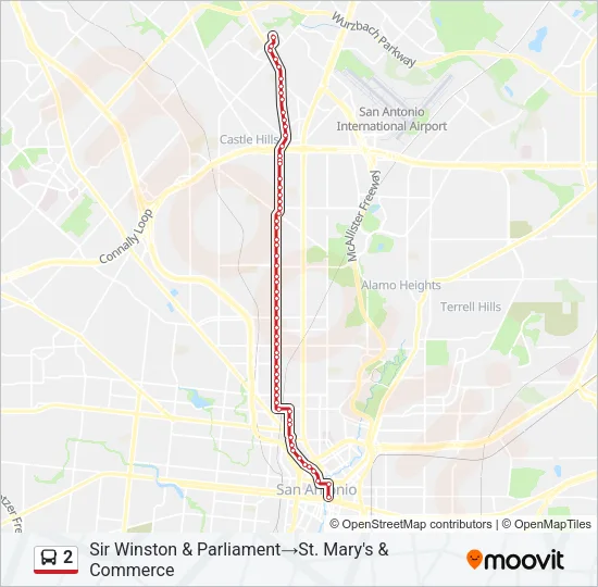 2 Bus Line Map