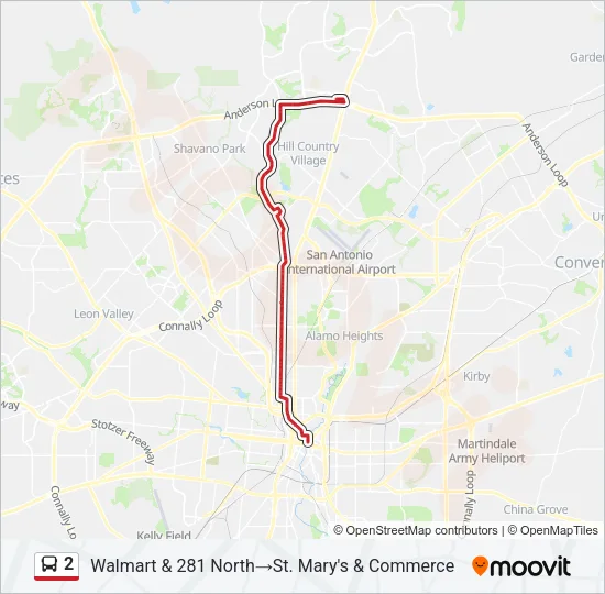 2 Bus Line Map