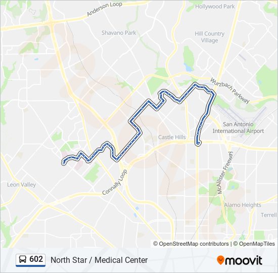 Mapa de 602 de autobús