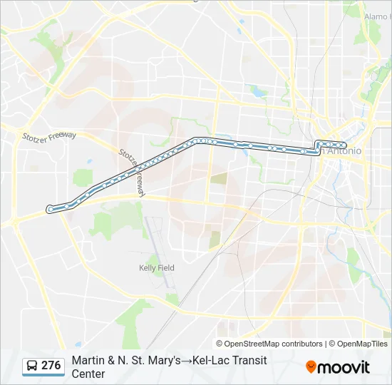 276 Bus Line Map