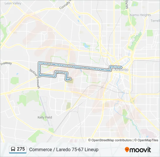 275 Bus Line Map