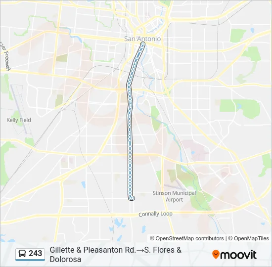 243 Bus Line Map