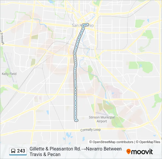 243 Bus Line Map