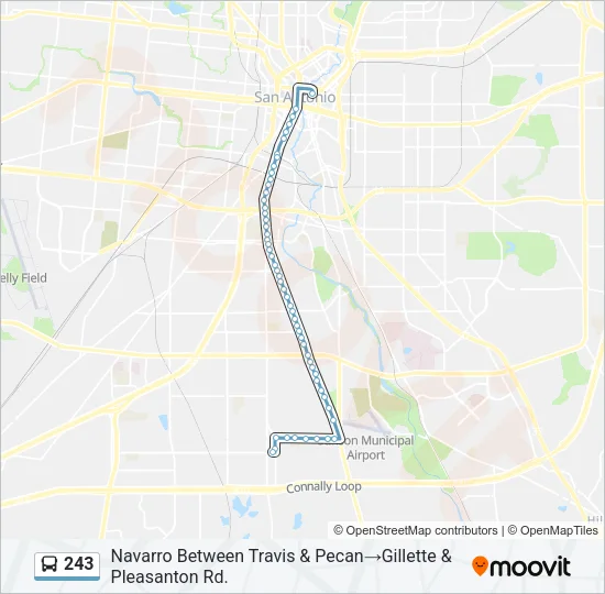 243 Bus Line Map