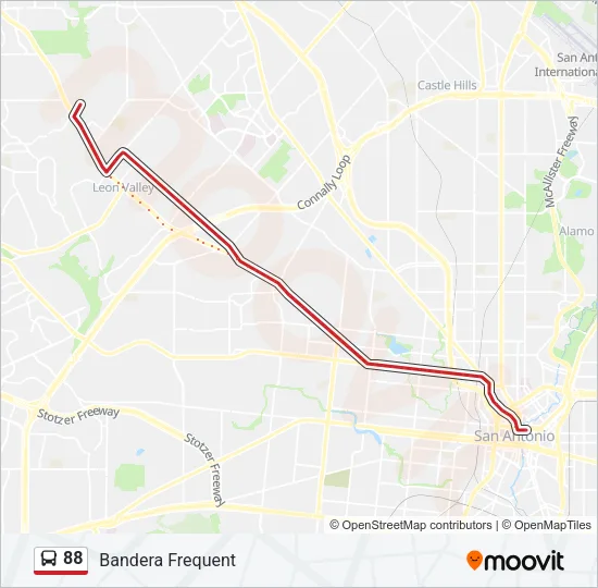88 Bus Line Map