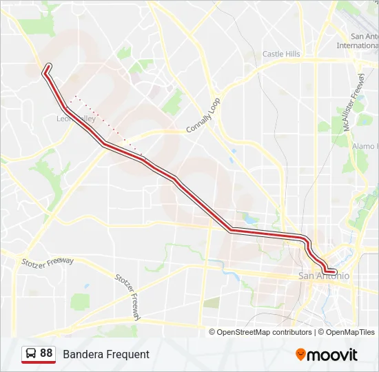 88 Bus Line Map
