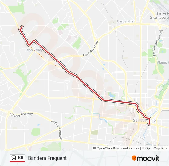 88 Bus Line Map