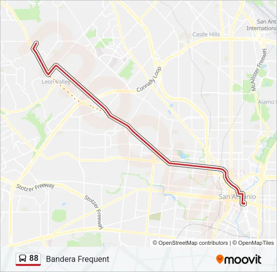 88 Bus Line Map