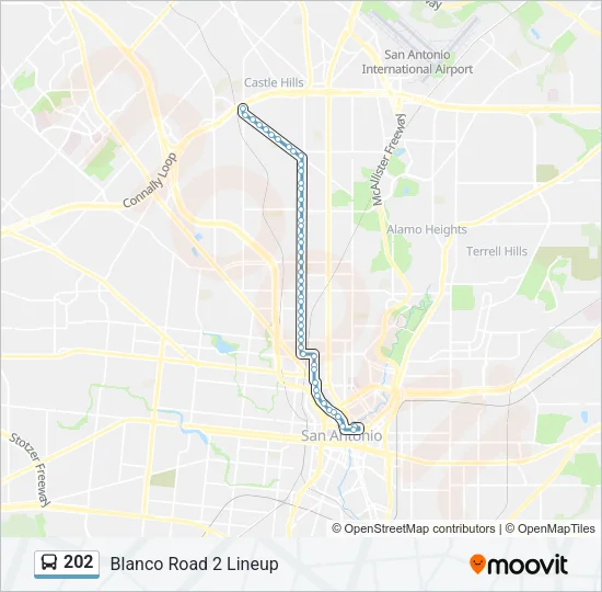 202 Bus Line Map