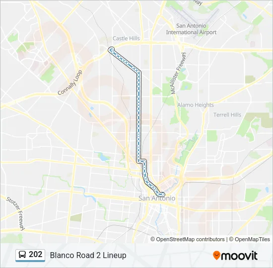 202 Bus Line Map