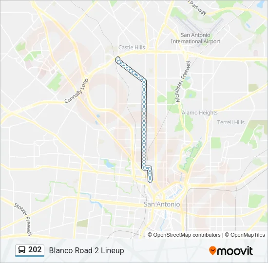 202 Bus Line Map