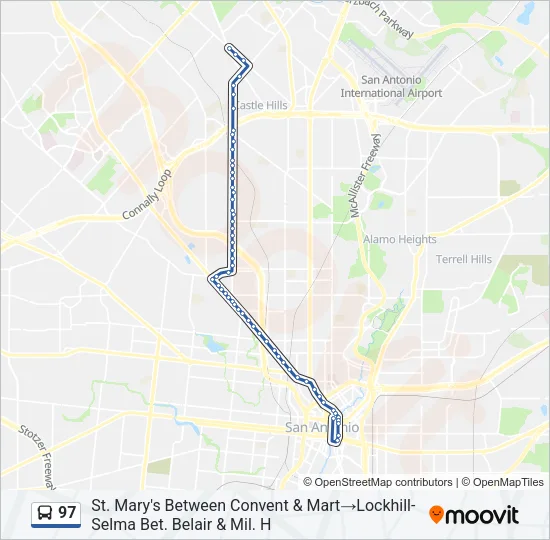 97 Bus Line Map