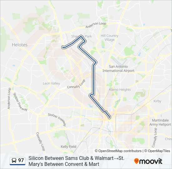 97 Bus Line Map