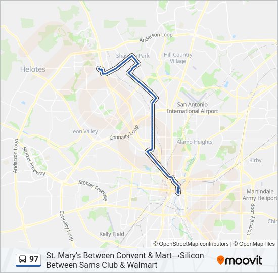 97 bus Line Map