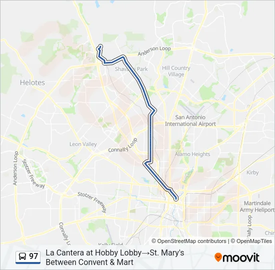 97 Bus Line Map