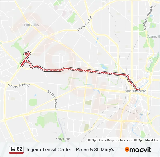 82 Bus Line Map