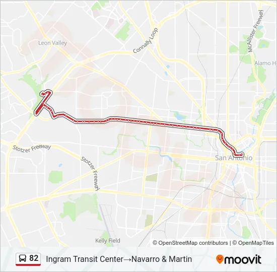 82 Bus Line Map