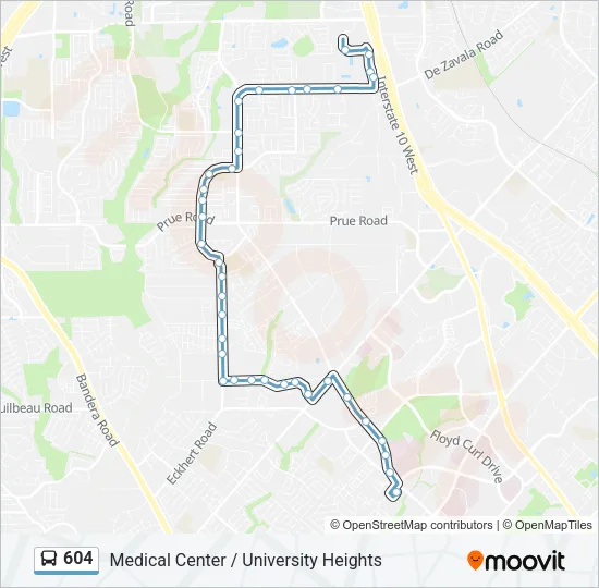 604 Bus Line Map
