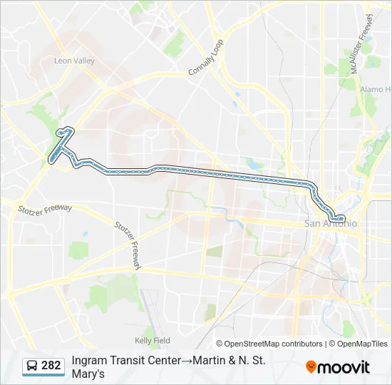 282 Bus Line Map