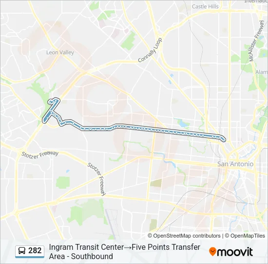 282 Bus Line Map
