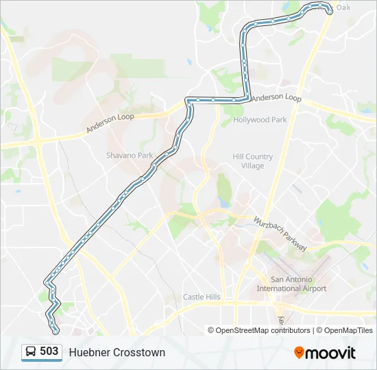 503 Bus Line Map