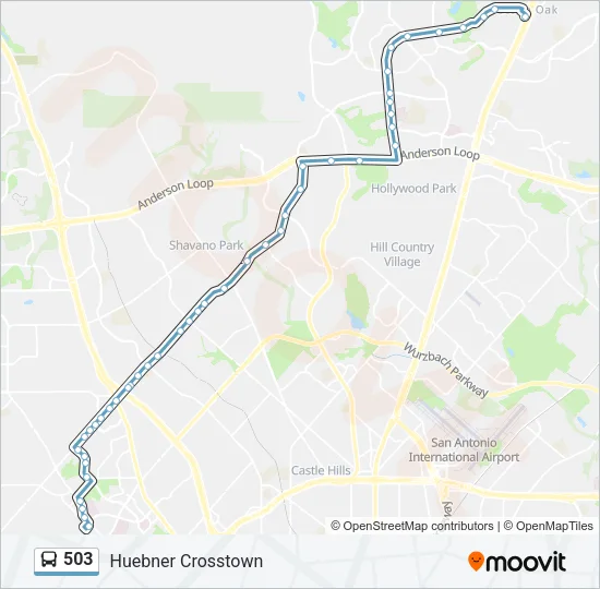 503 Bus Line Map