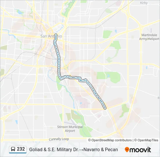 232 Bus Line Map