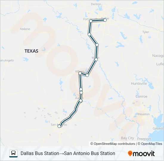 GREYHOUND US1159S Bus Line Map