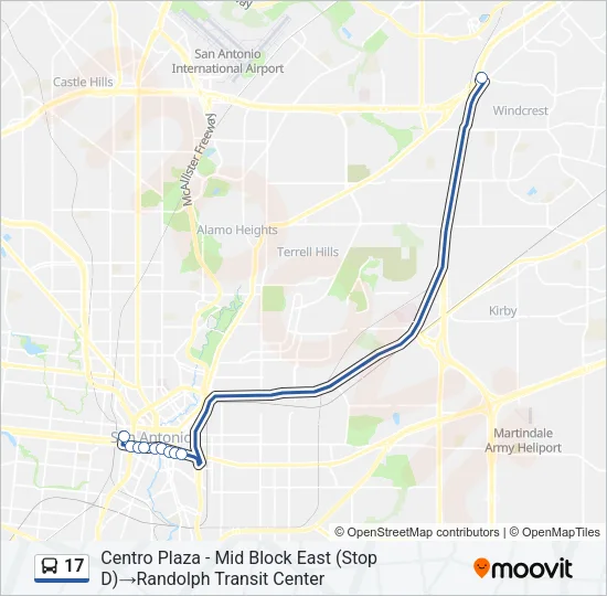 17 Bus Line Map