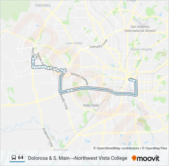 64 Bus Line Map