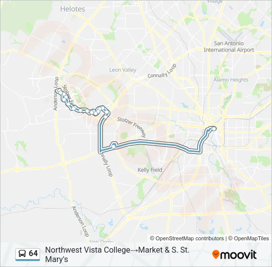 64 Bus Line Map