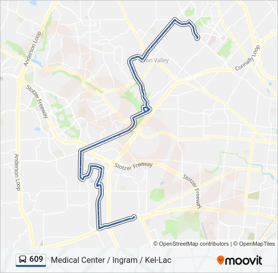 609 Bus Line Map