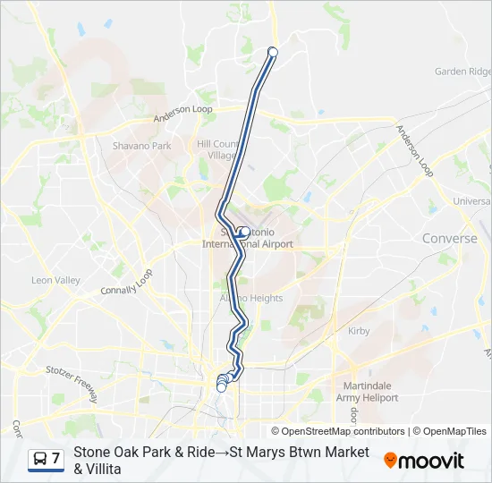 7 Bus Line Map