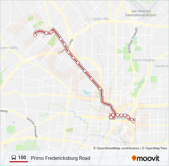 100 Bus Line Map
