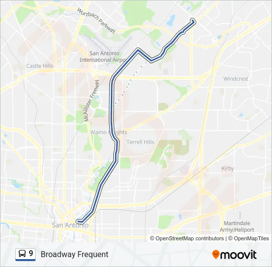 9 Bus Line Map