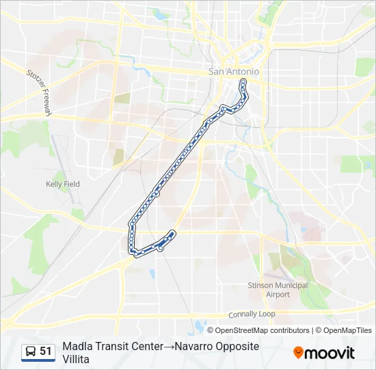 51 Bus Line Map