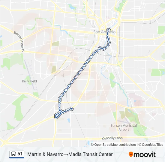 51 Bus Line Map