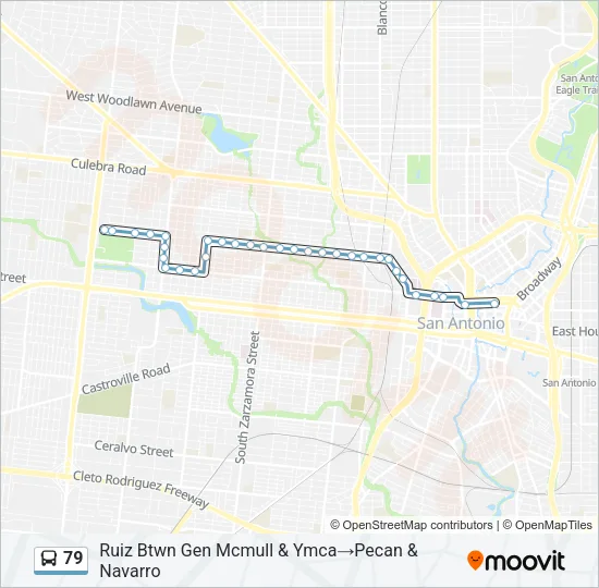 79 Bus Line Map